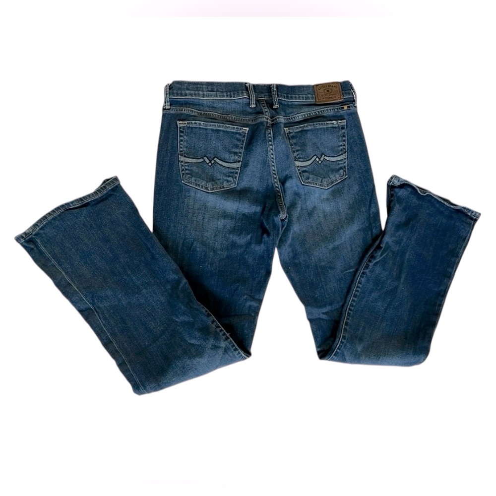 Lucky Brand Sweet n Low Women Dark Wash Blue Boot Leg Jeans 90s Y2K style Sz 10